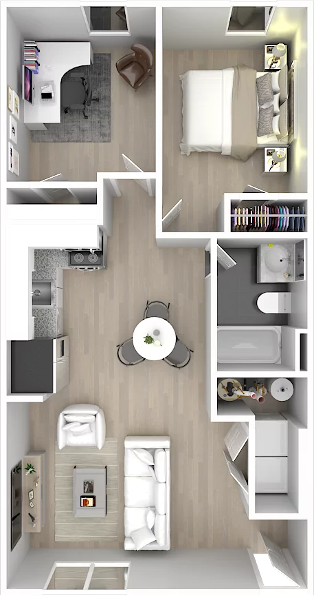 kitchen left floorplan